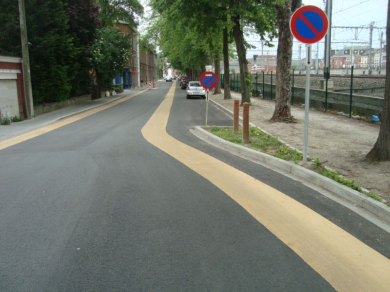 Cycle suggestion lanes Namur