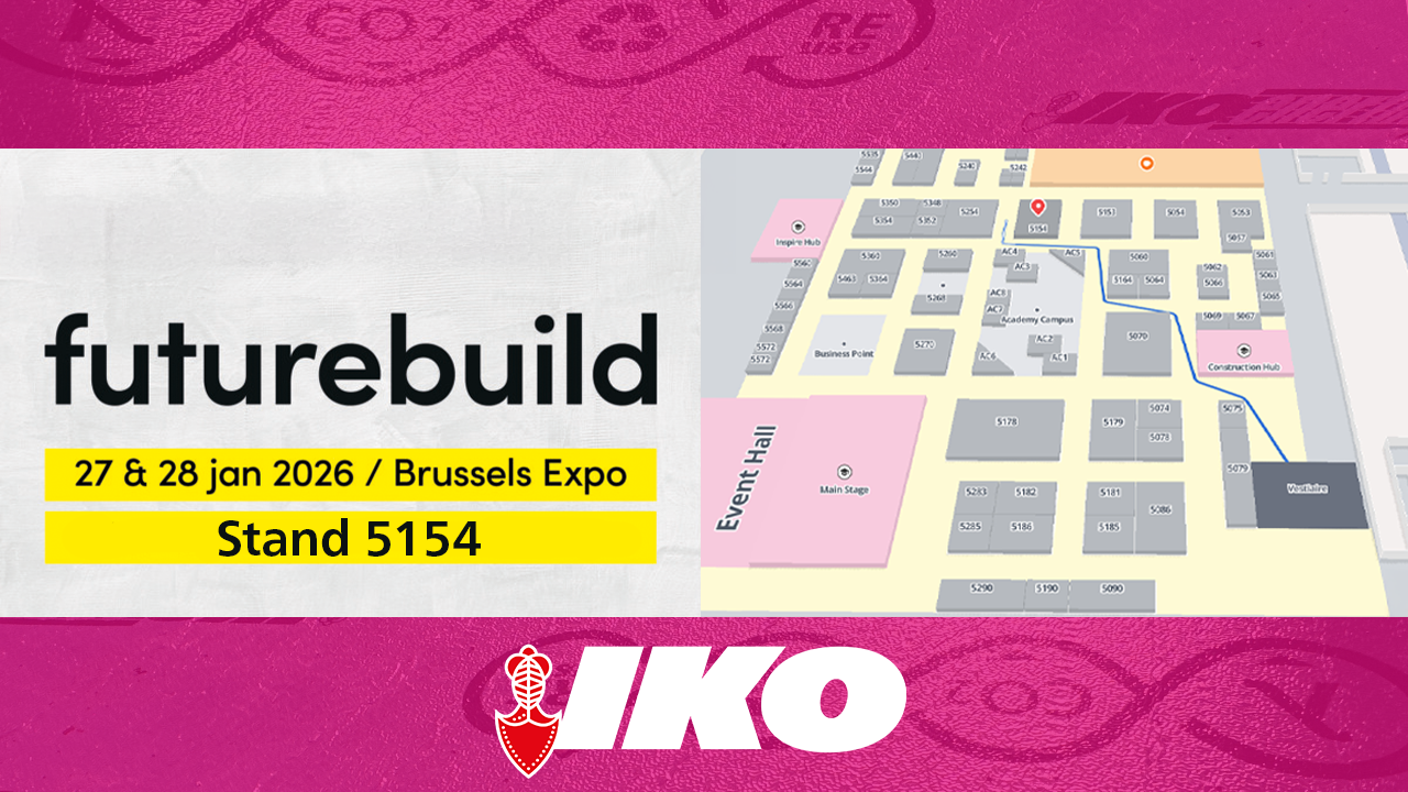 IKO à Futurebuild Belgium 2026 : construire ensemble un avenir circulaire