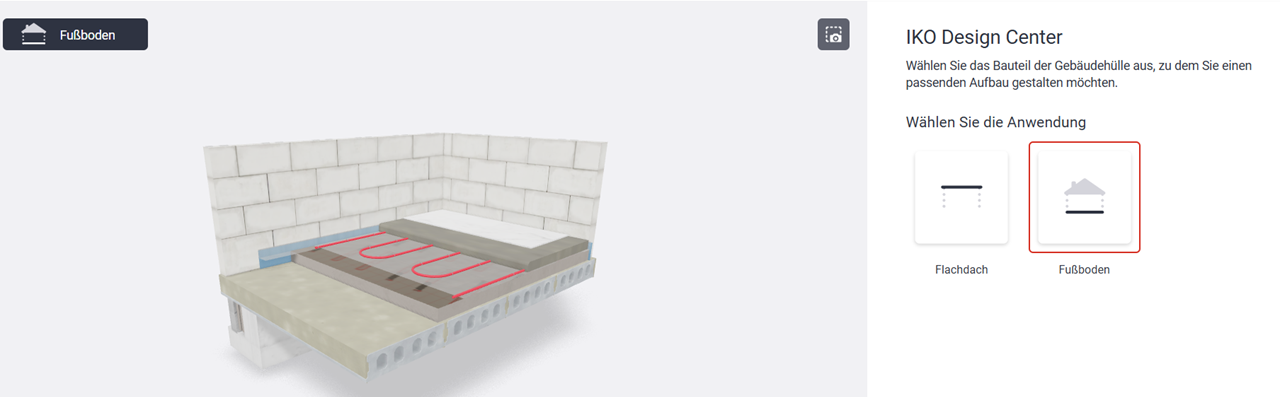 Mehr Effizienz in der Planung: IKO erweitert Design Center um Fußbodendämmung