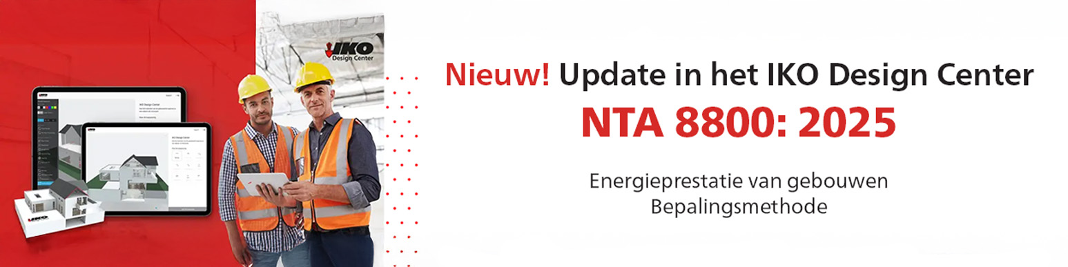 IKO Design Center geüpdatet naar nieuwste NTA 8800